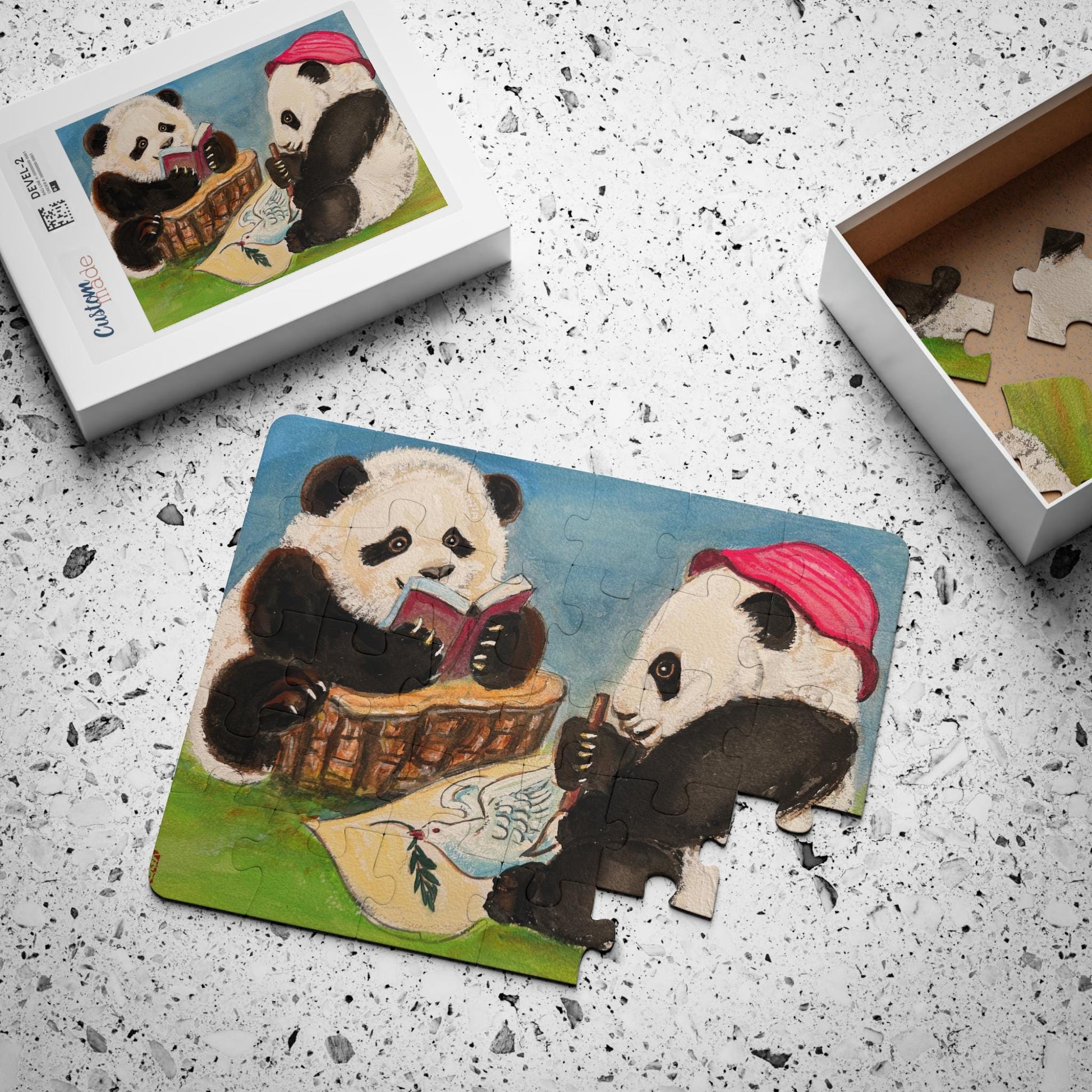 Panda Cubs Reading Puzzle Kids' Puzzle | 30-Piece