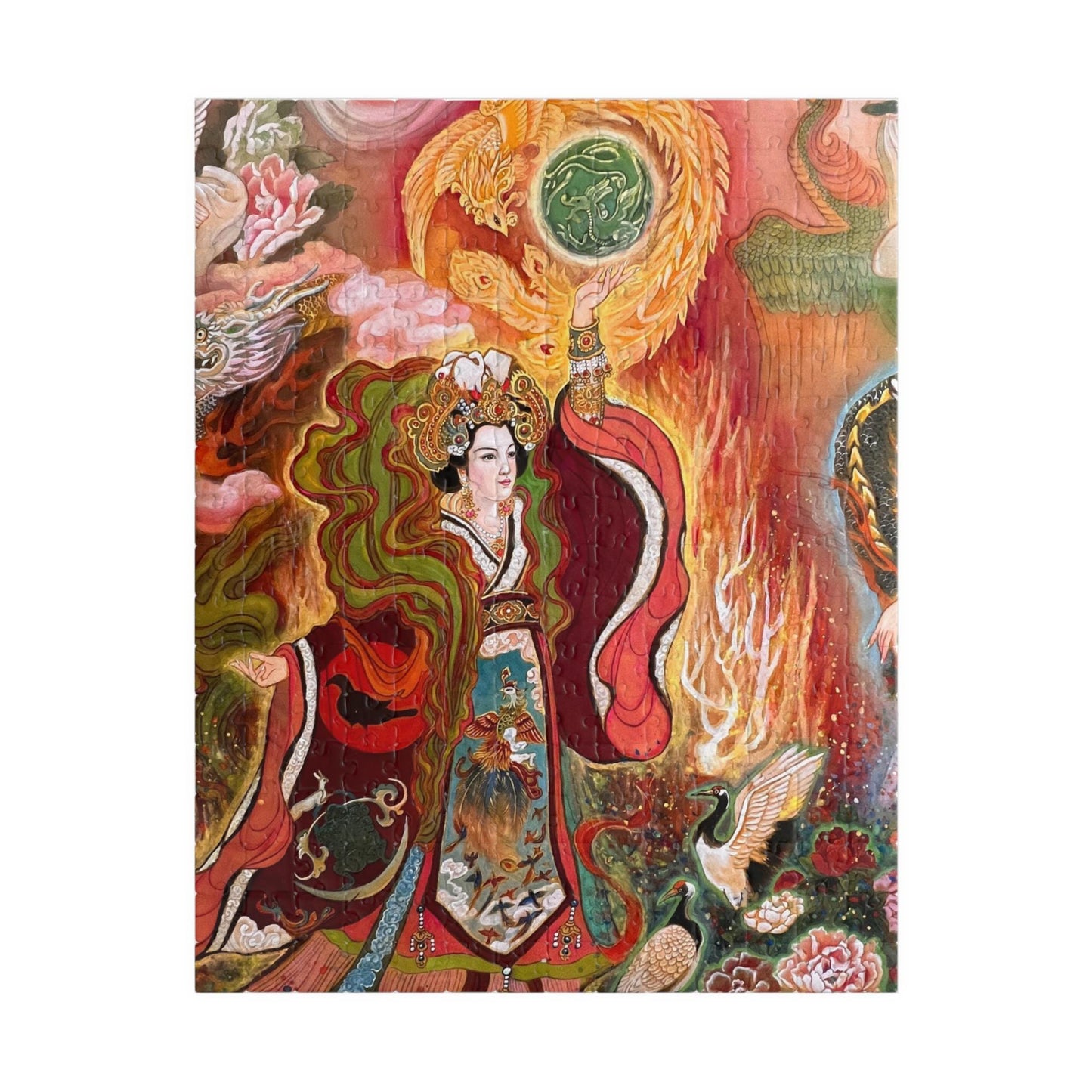 Mythical Phoenix Goddess Puzzle 520-piece | Art Jigsaw | Chinese Empress | Song Dynasty | Ancient Beauty Queen
