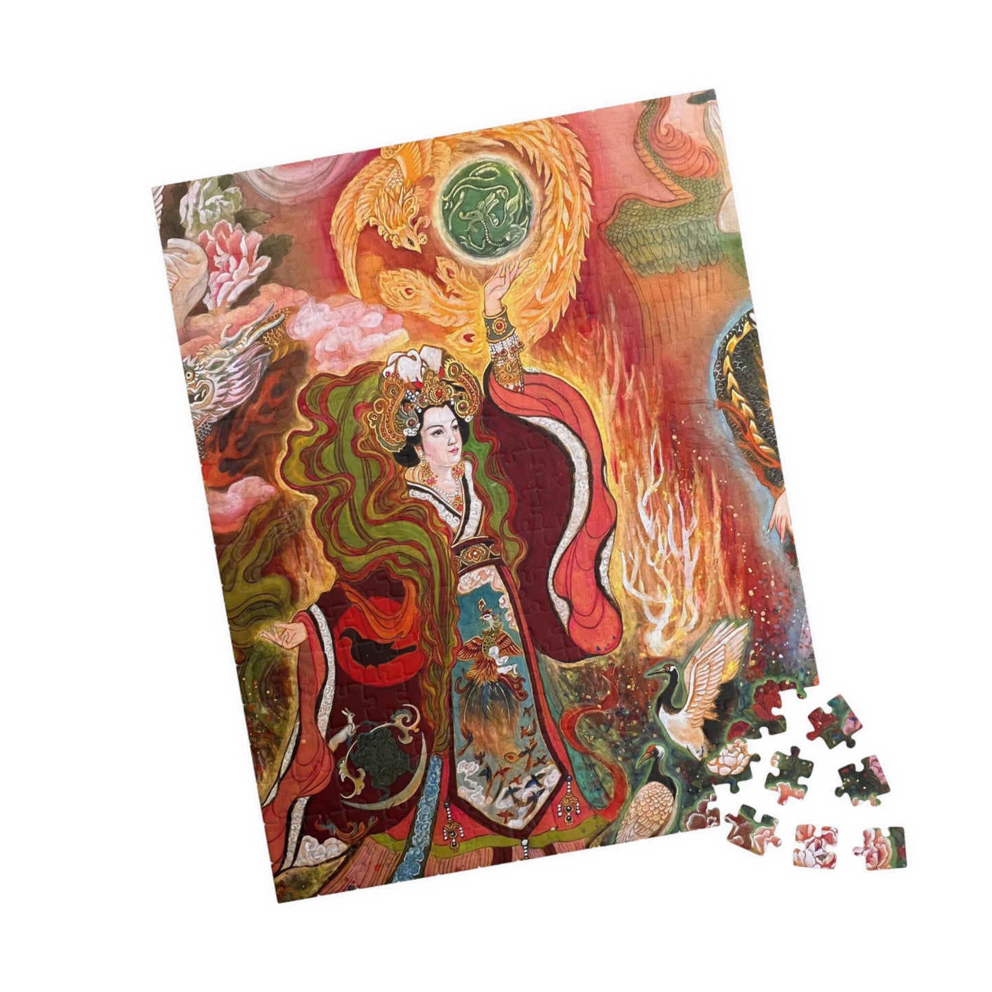 Mythical Phoenix Goddess Puzzle 520-piece | Art Jigsaw | Chinese Empress | Song Dynasty | Ancient Beauty Queen