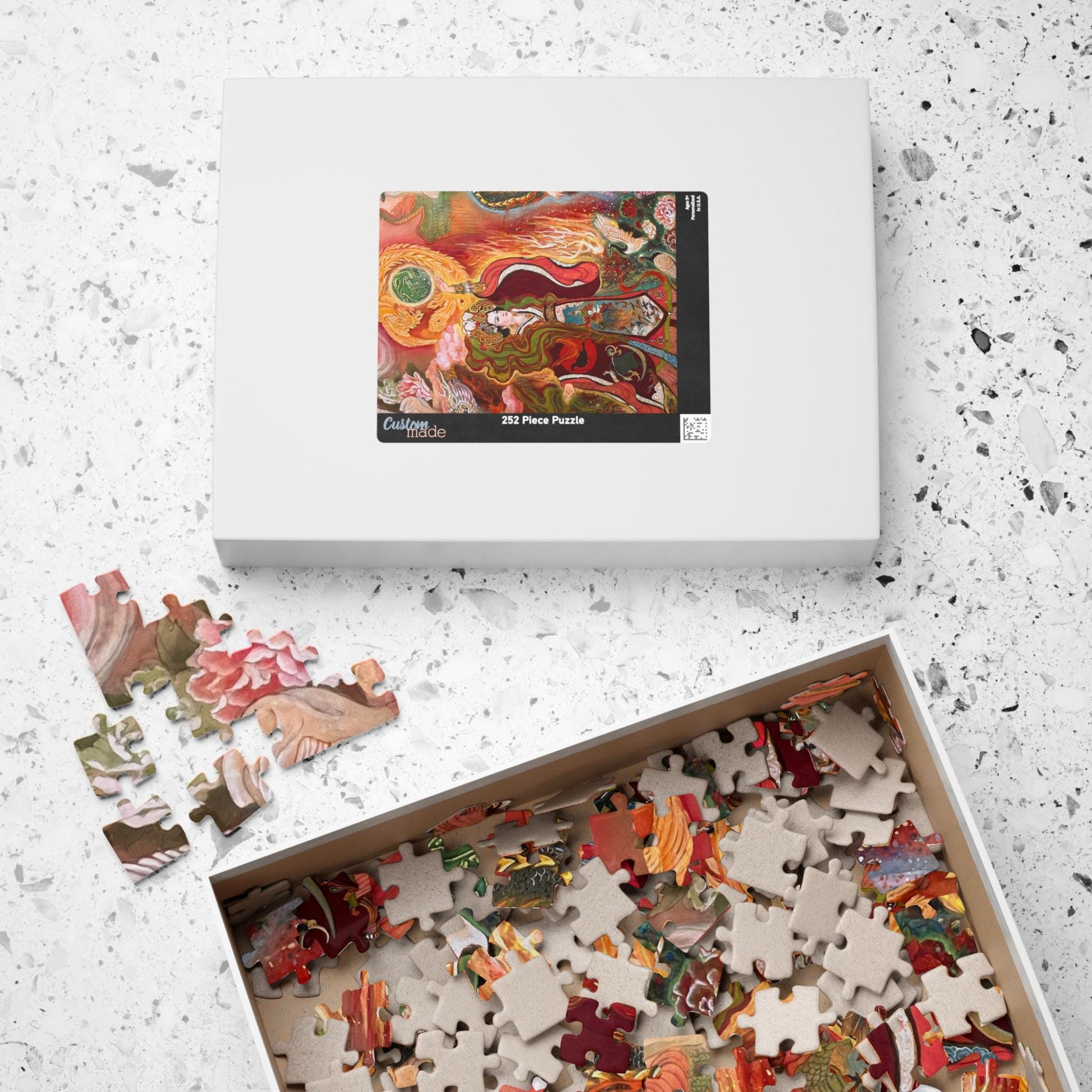 Mythical Phoenix Goddess Puzzle 520-piece | Art Jigsaw | Chinese Empress | Song Dynasty | Ancient Beauty Queen