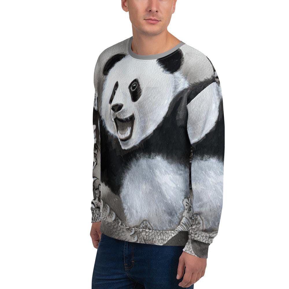 Chinese Panda Pearl Dragon Ball Unisex Sweatshirt