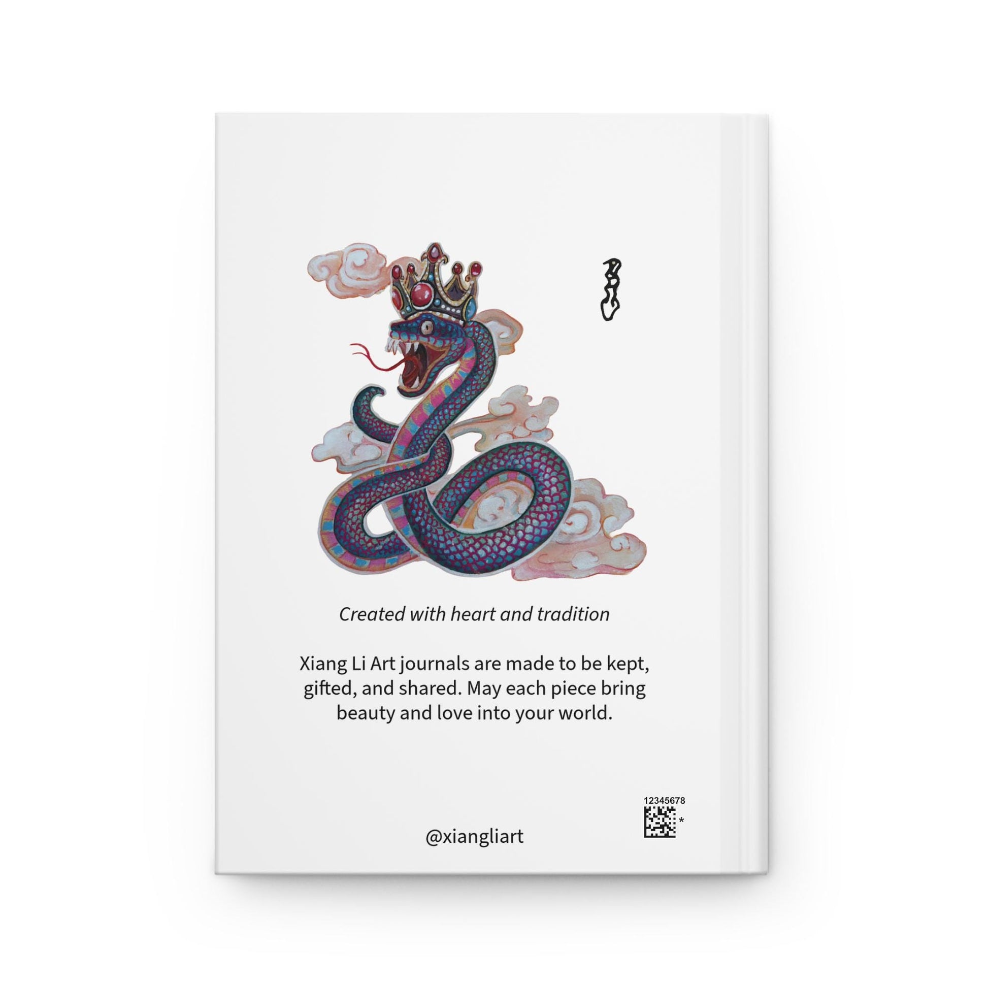 Snake Chinese Zodiac Hardcover Journal | Matte Cover | Lunar New Year 2026