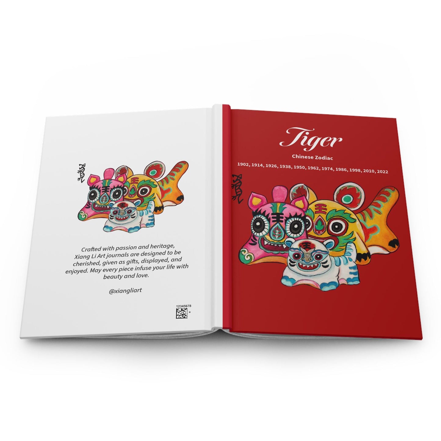 Tiger Chinese Zodiac Journal | Hardcover Matte Notebook, Lunar New Year
