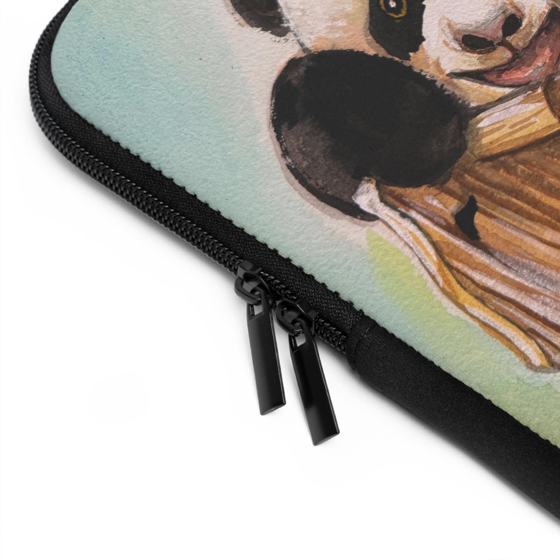 Playful Panda Cubs Laptop Sleeve Chinese Lunar New Year | Illustrated Pandas with Toys