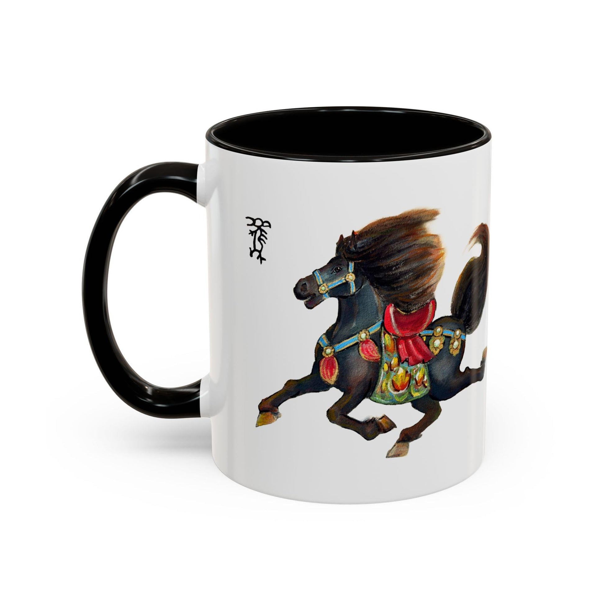 Colorful Zodiac Horse Mug | 11oz 15oz Ceramic Horoscope Coffee Cup | Year of the Horse 2026