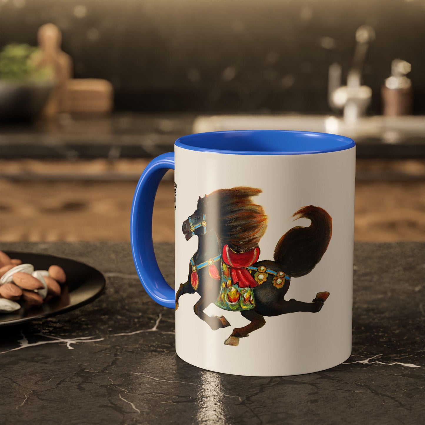 Colorful Zodiac Horse Mug | 11oz 15oz Ceramic Horoscope Coffee Cup | Year of the Horse 2026