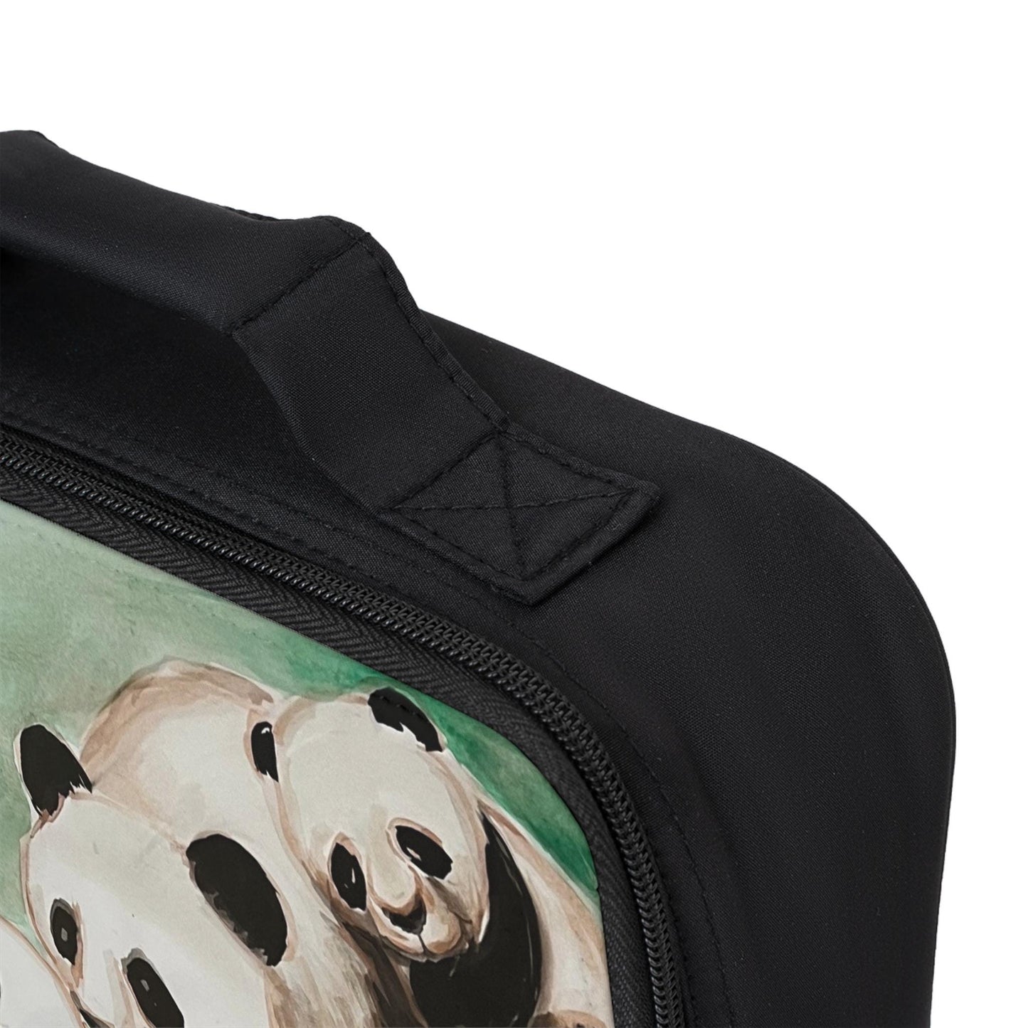 Panda Family Illustration Lunch Bag | Personalized Kids Bento Bag