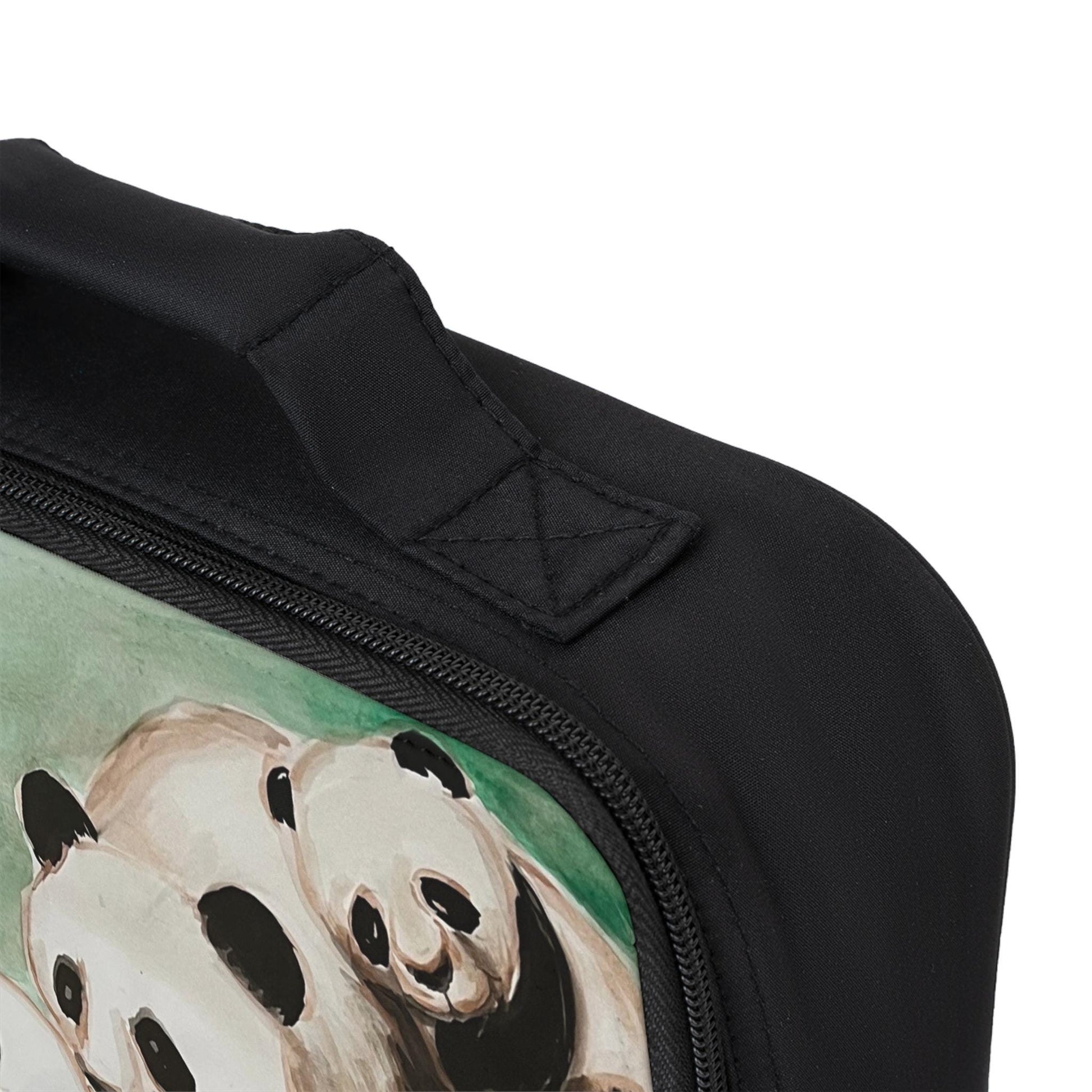 Panda Family Illustration Lunch Bag | Personalized Kids Bento Bag
