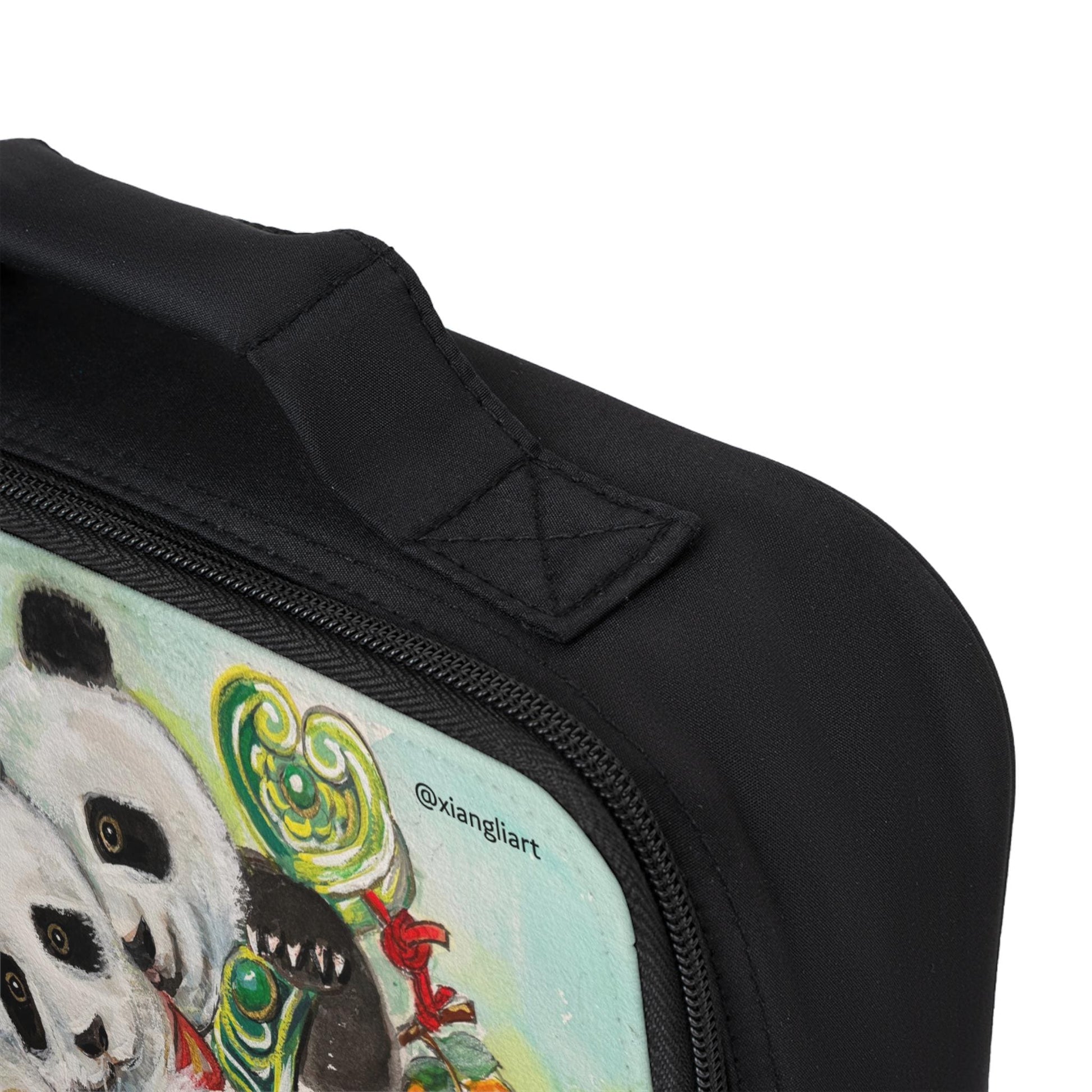Panda Lion Dance Artwork Lunch Bag | Asian New Year, Cute Panda Design