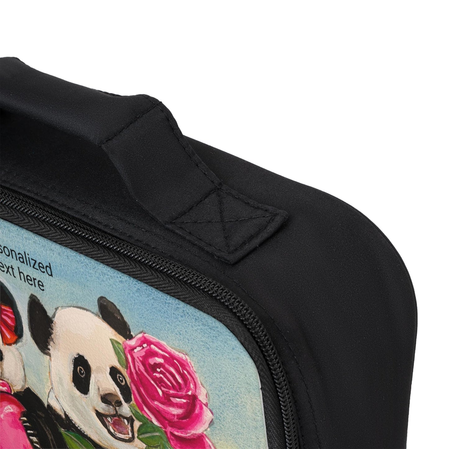 Cute Panda Couple Lunch Bag | Personalized Kids Bento Bag