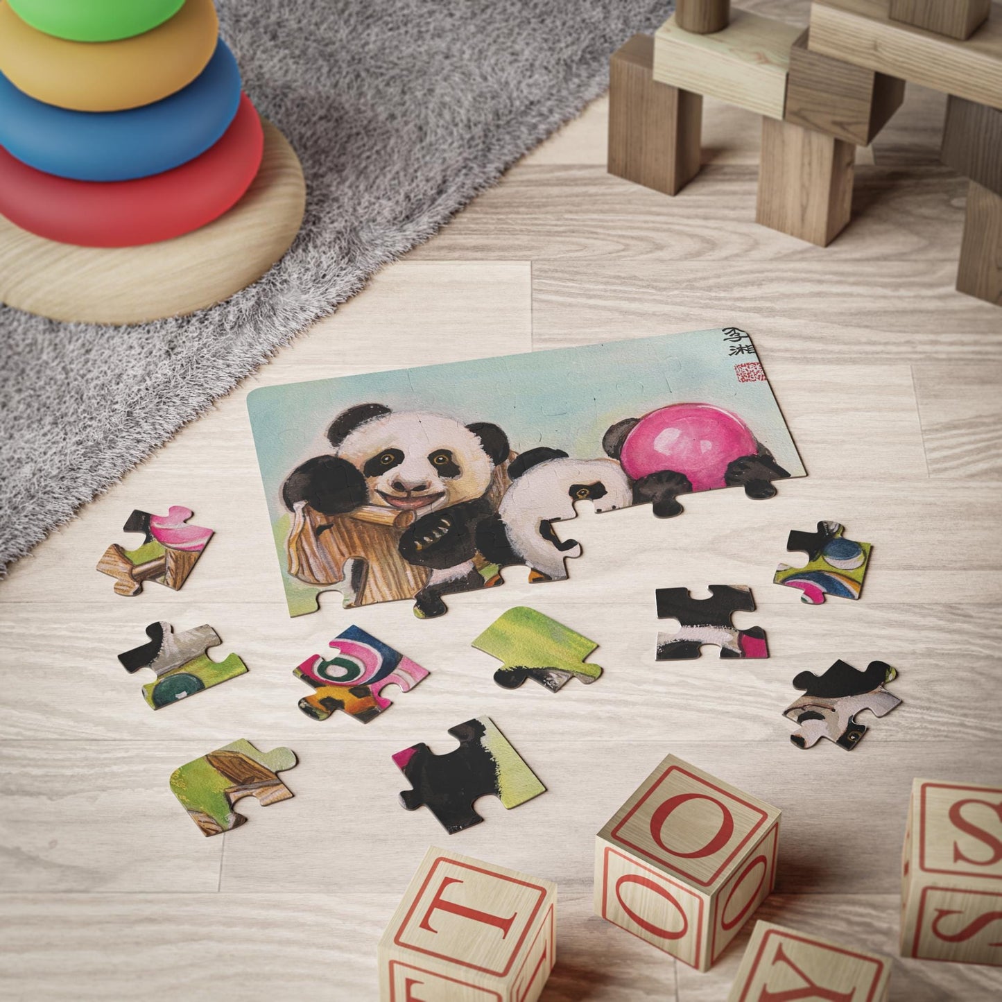 Playful Panda Cubs Kids Puzzle | 30-Piece Jigsaw | Happy Times