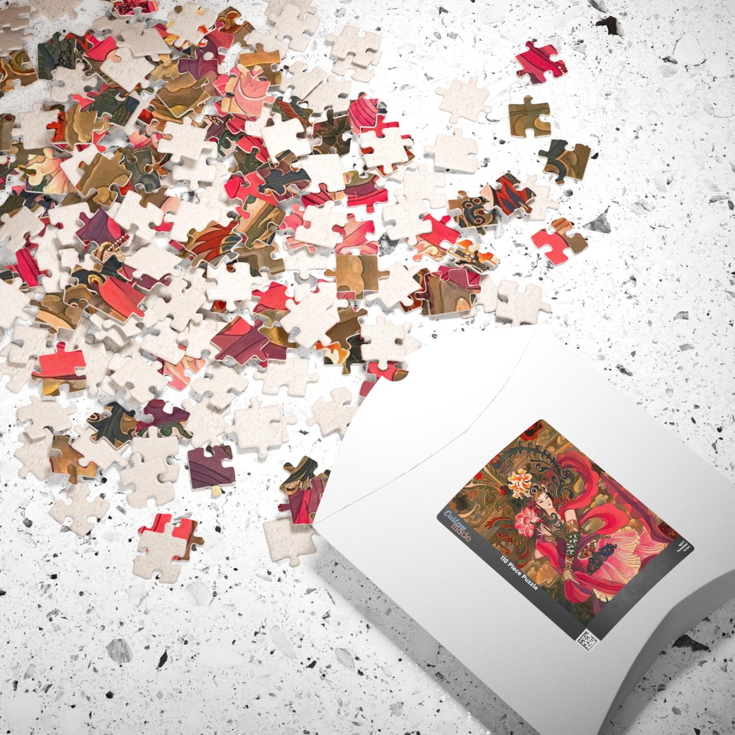 Dancing Goddess Illustration Puzzle | 252 Piece Art Jigsaw | Chinese Empress Luo Shen