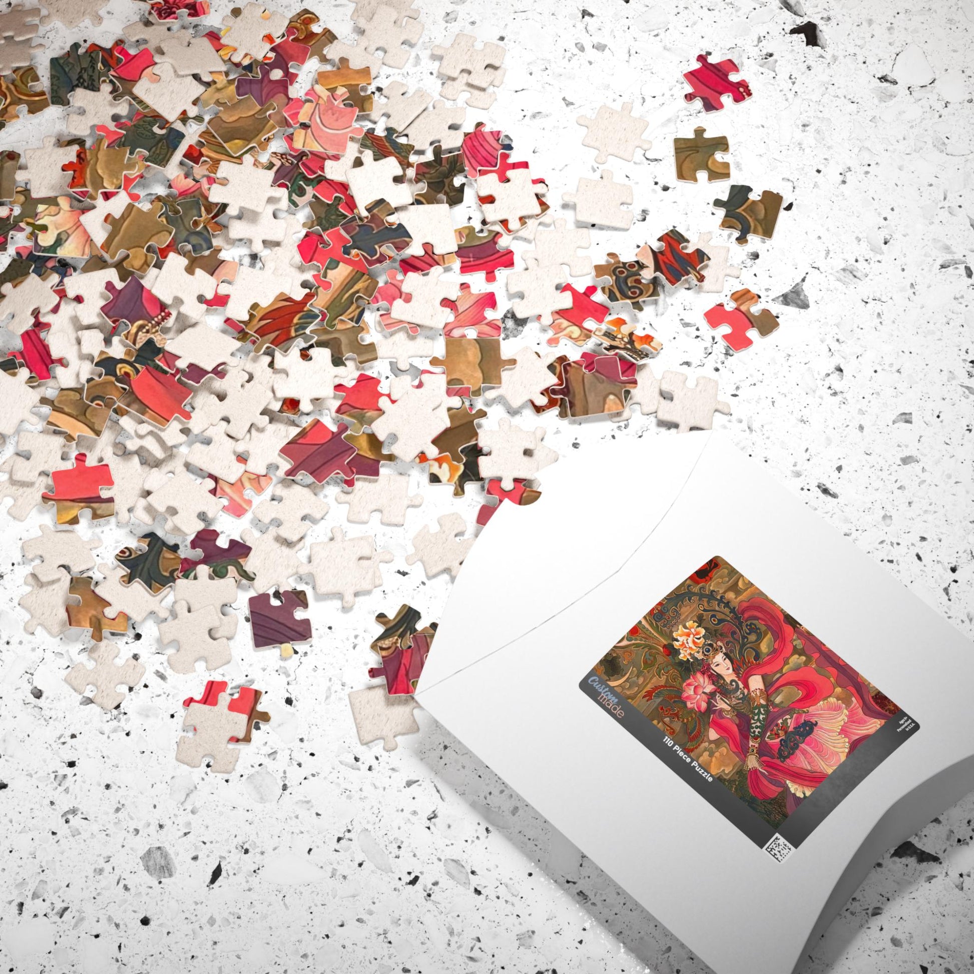 Dancing Goddess Illustration Puzzle | 252 Piece Art Jigsaw | Chinese Empress Luo Shen