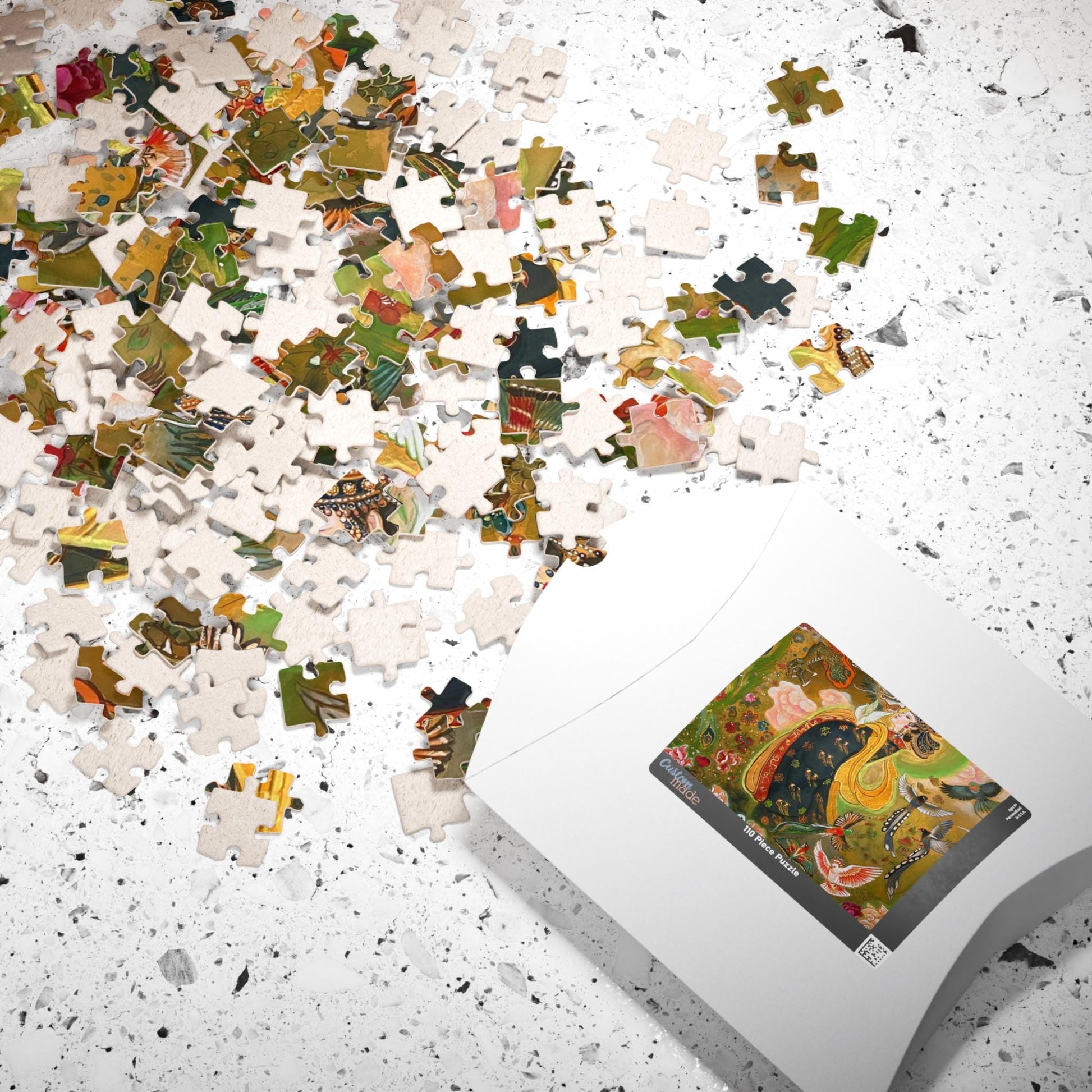 Oriental Goddess with Birds Puzzle | 252/520/1014 Piece Jigsaw | Chinese Empress | Song Dynasty
