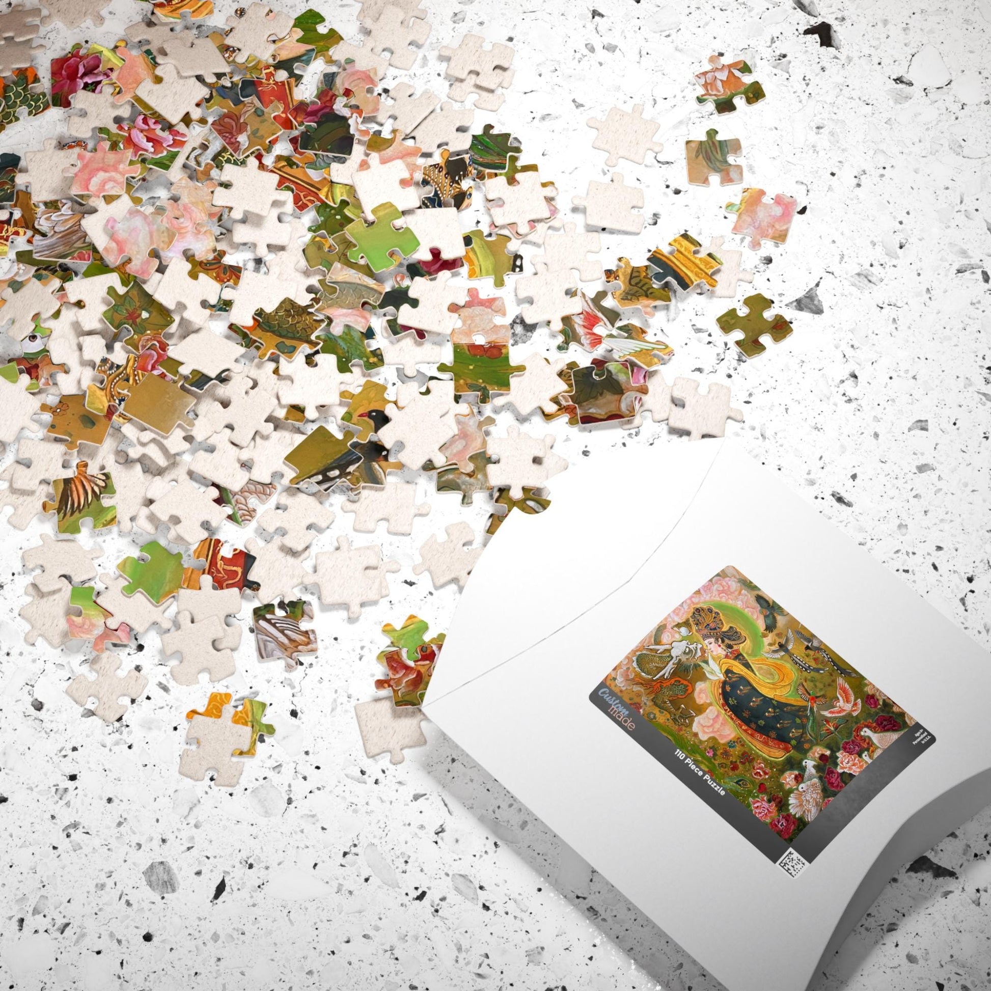 Oriental Goddess with Birds Puzzle | 252/520/1014 Piece Jigsaw | Chinese Empress | Song Dynasty