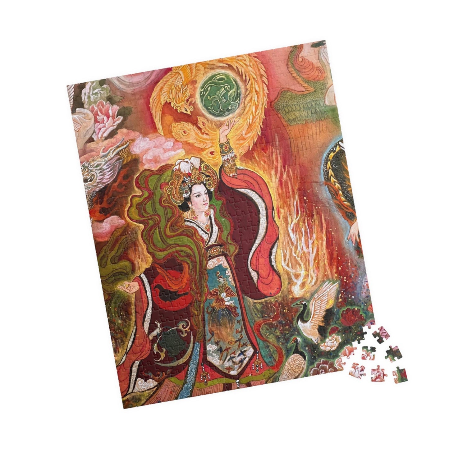 Mythical Phoenix Goddess Puzzle 520-piece | Art Jigsaw | Chinese Empress | Song Dynasty | Ancient Beauty Queen