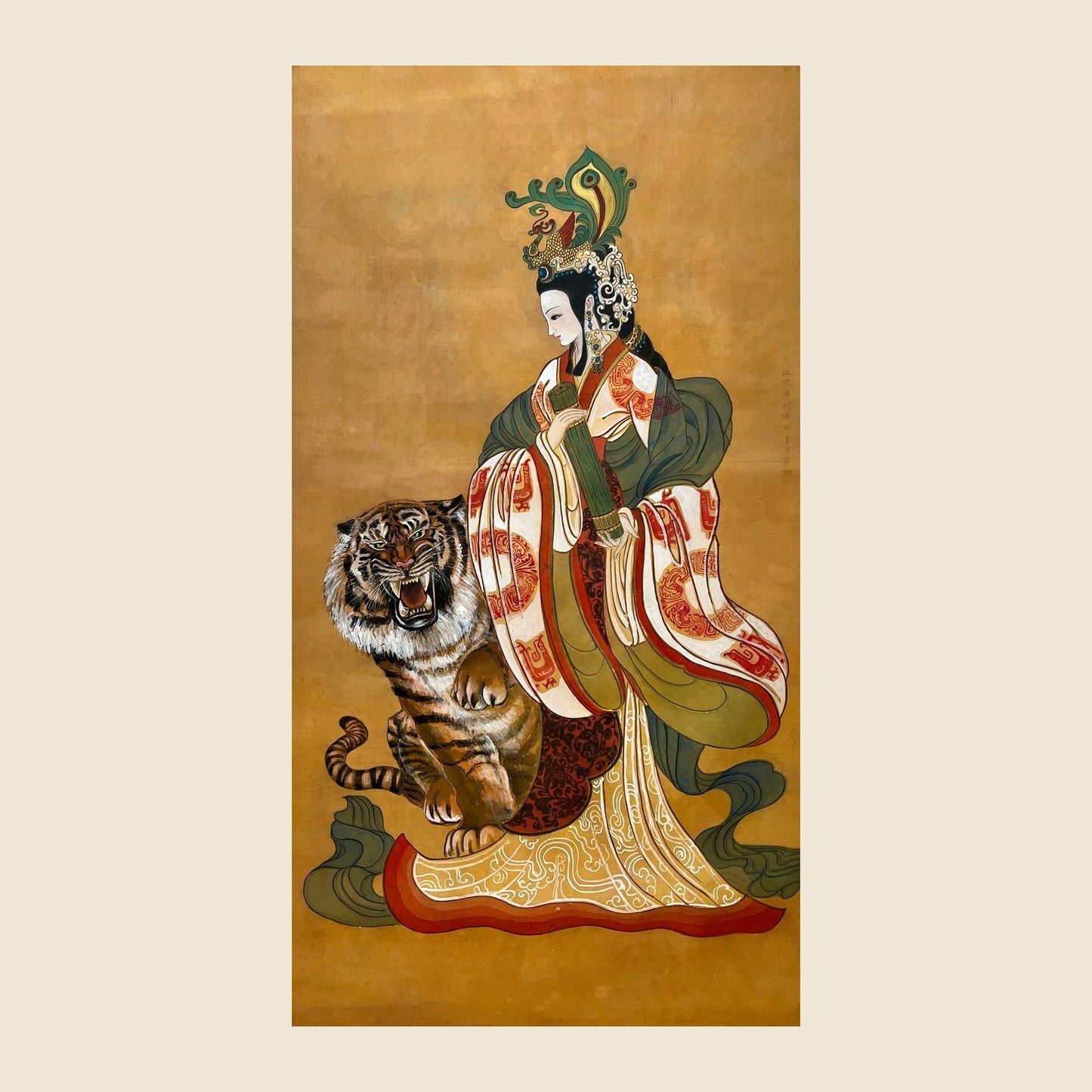 Liang Na (Empress Shunlie) — silk portrait by Xiang Li