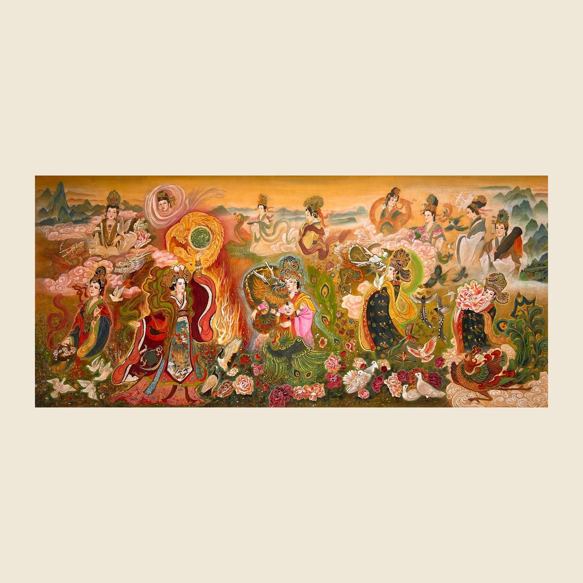 Northern Song Early Period — silk portrait by Xiang Li