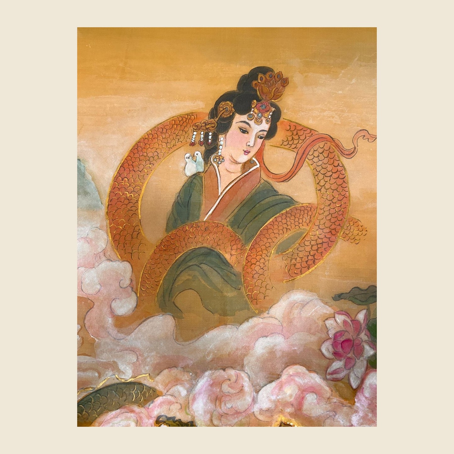 Empress Yi — silk portrait by Xiang Li