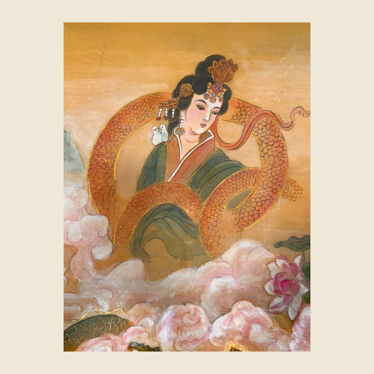 Empress Yi — silk portrait by Xiang Li