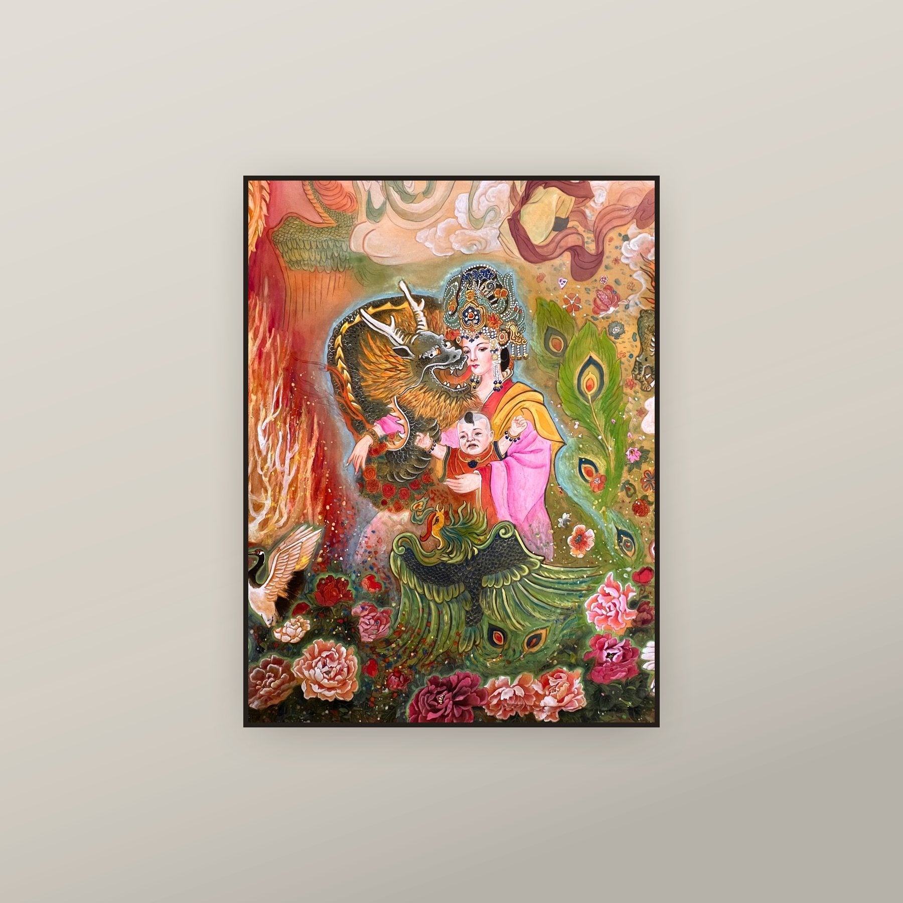 Empress Liu E — shown framed on a wall
