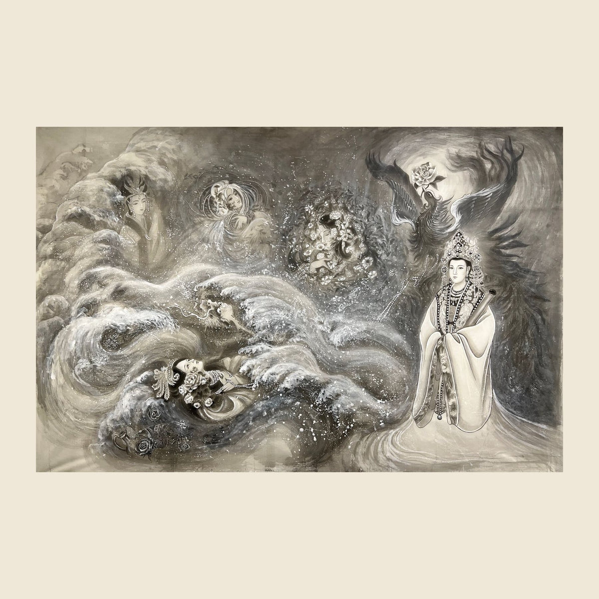 Northern Song End Period — silk portrait by Xiang Li