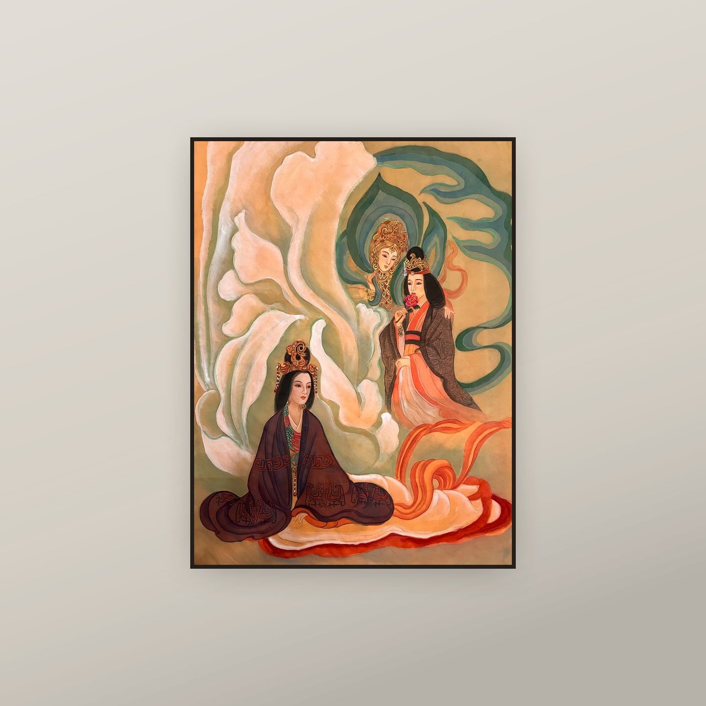Empress Wu + Da Zhang + Xiao Zhang — shown framed on a wall