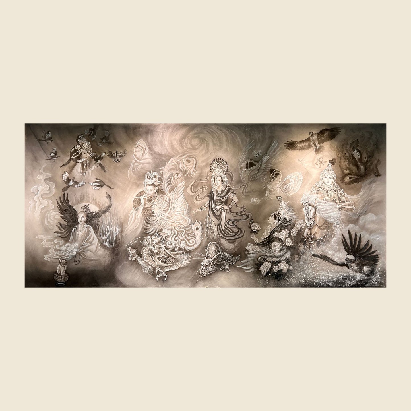 The Empresses of the Southern Song — silk portrait by Xiang Li