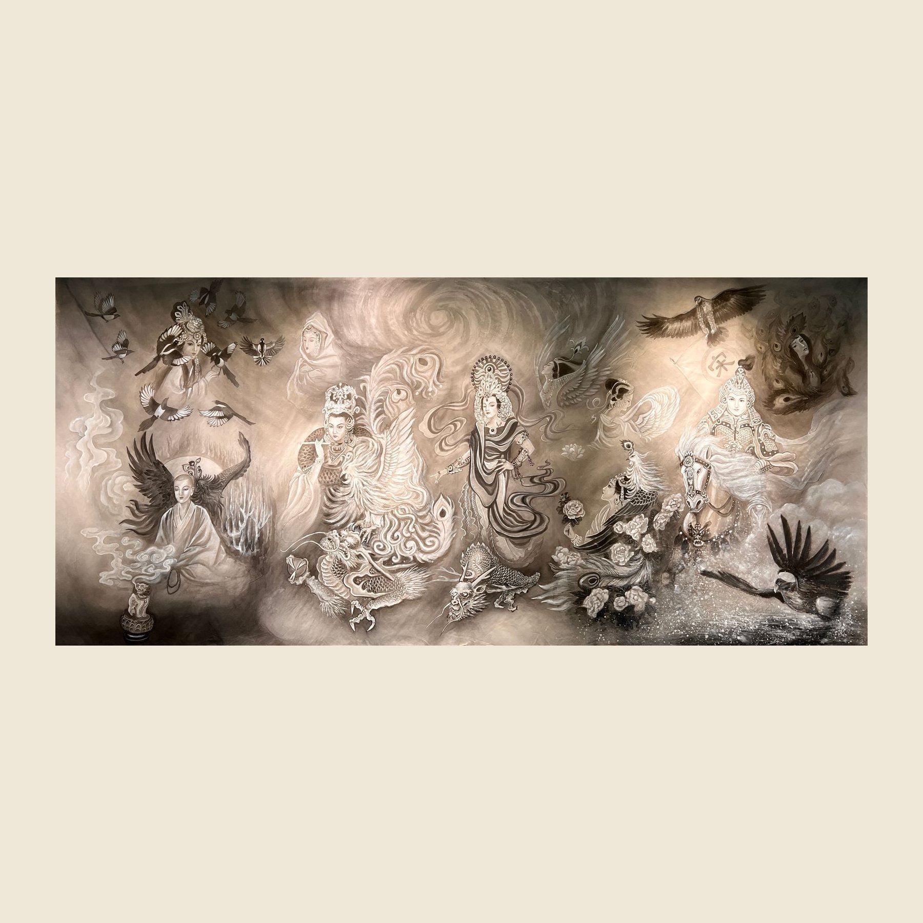 The Empresses of the Southern Song — silk portrait by Xiang Li