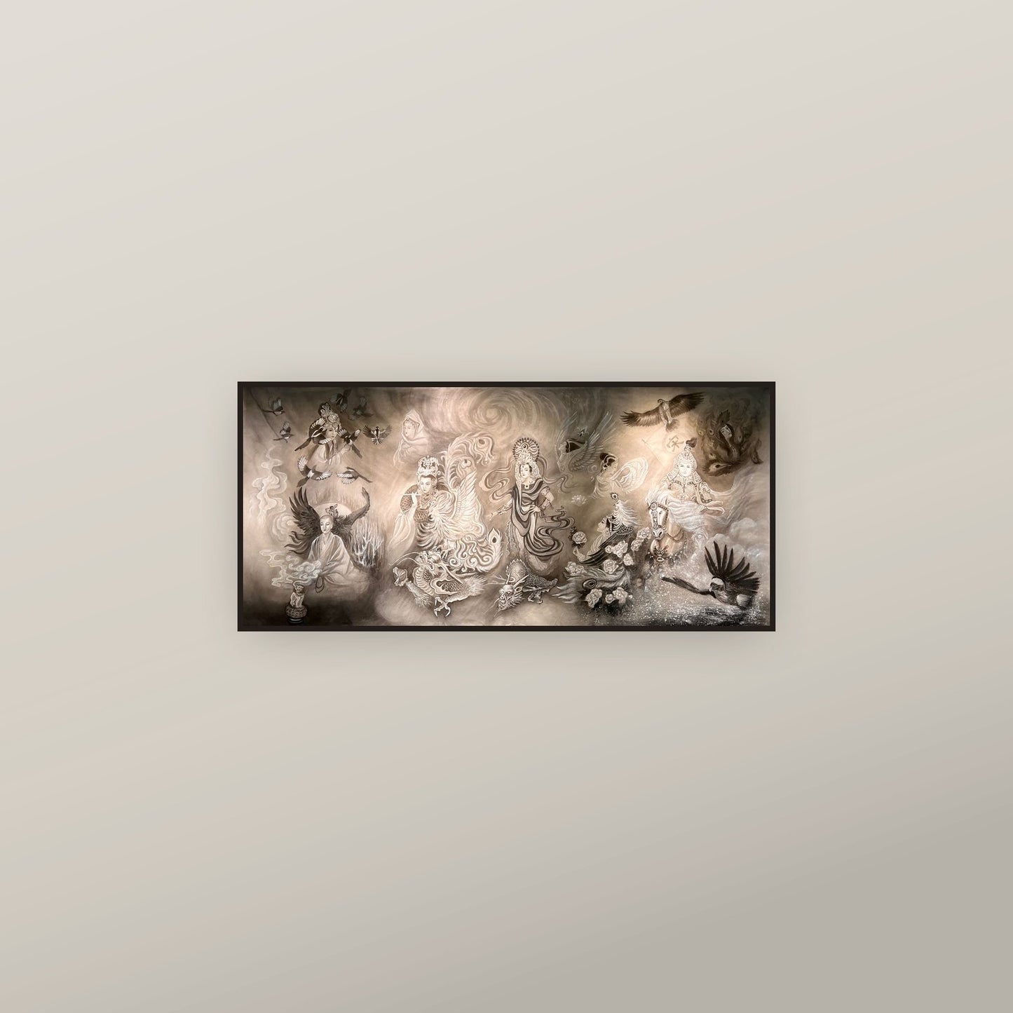 The Empresses of the Southern Song — shown framed on a wall