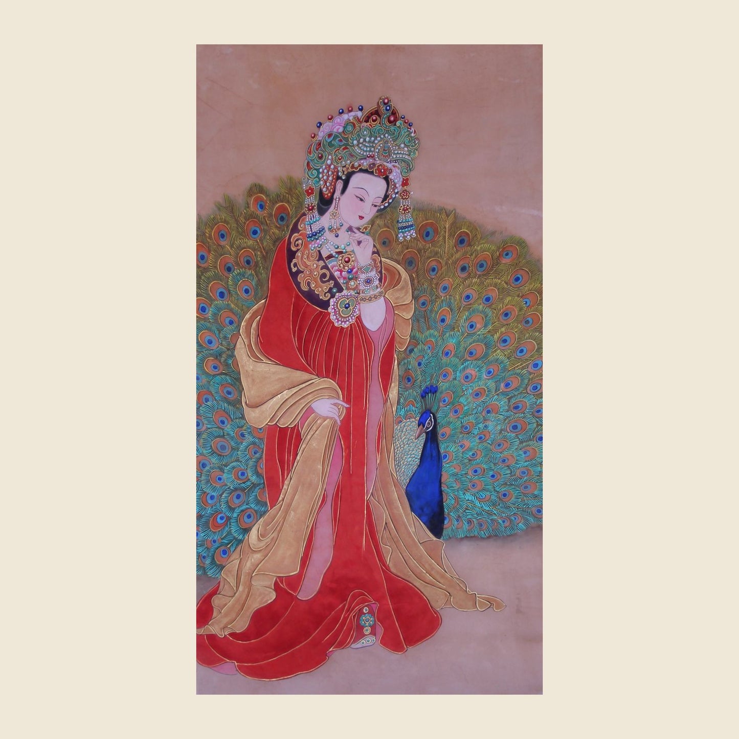 Empress Dou — silk portrait by Xiang Li