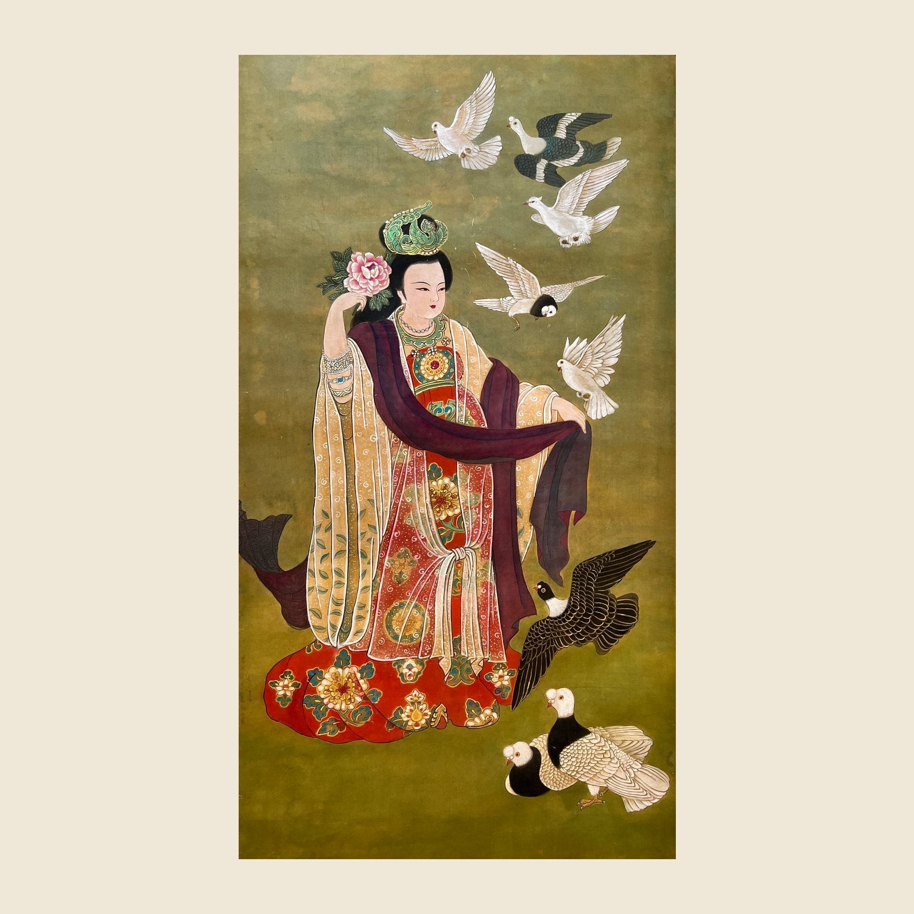 Empress Zhang Sun — silk portrait by Xiang Li