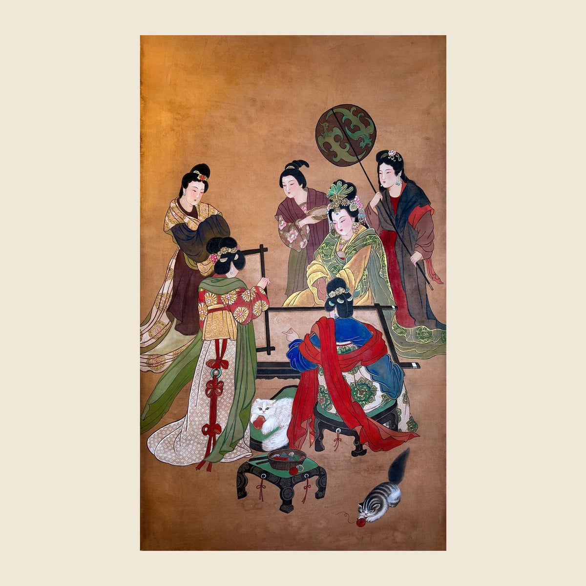 Empress Wang — silk portrait by Xiang Li