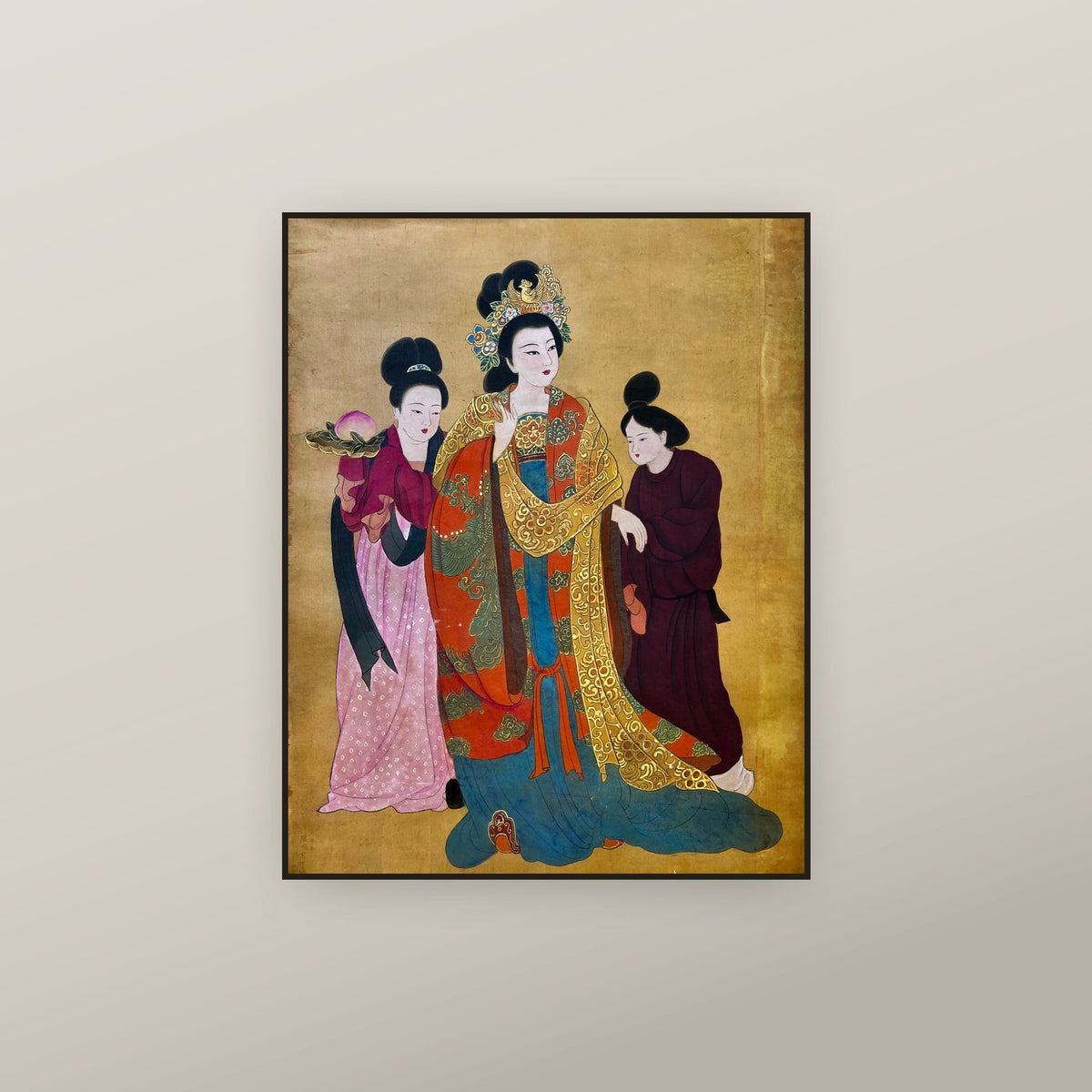 Empress Dowager Wang — shown framed on a wall