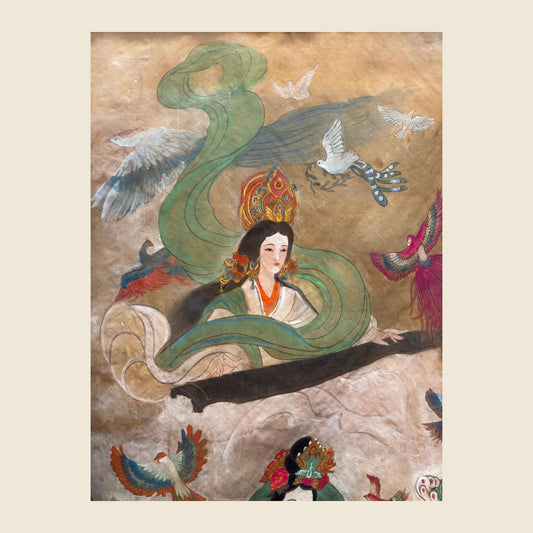 Yu Wenjun (Empress Mingmu) — silk portrait by Xiang Li