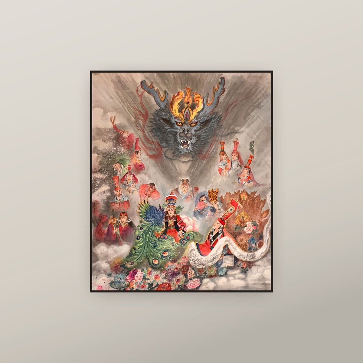 Yuan Dynasty Empresses — shown framed on a wall